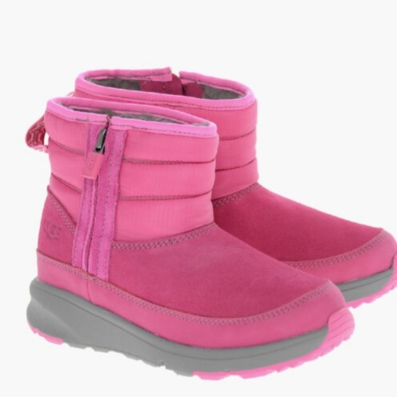 Ugg big kid SUEDE AND FABRIC TRUCKEE WEATHER SNOW BOOTS new - Picture 8 of 9